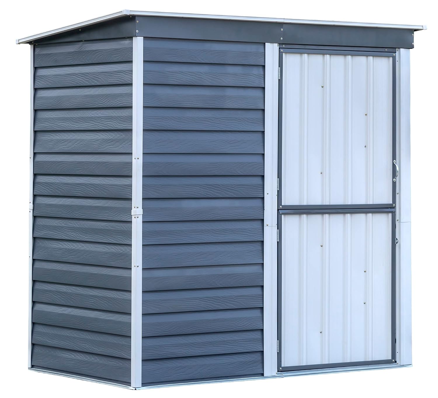 Gardening Tools In - Compact Galvanized Steel Storage Shed with