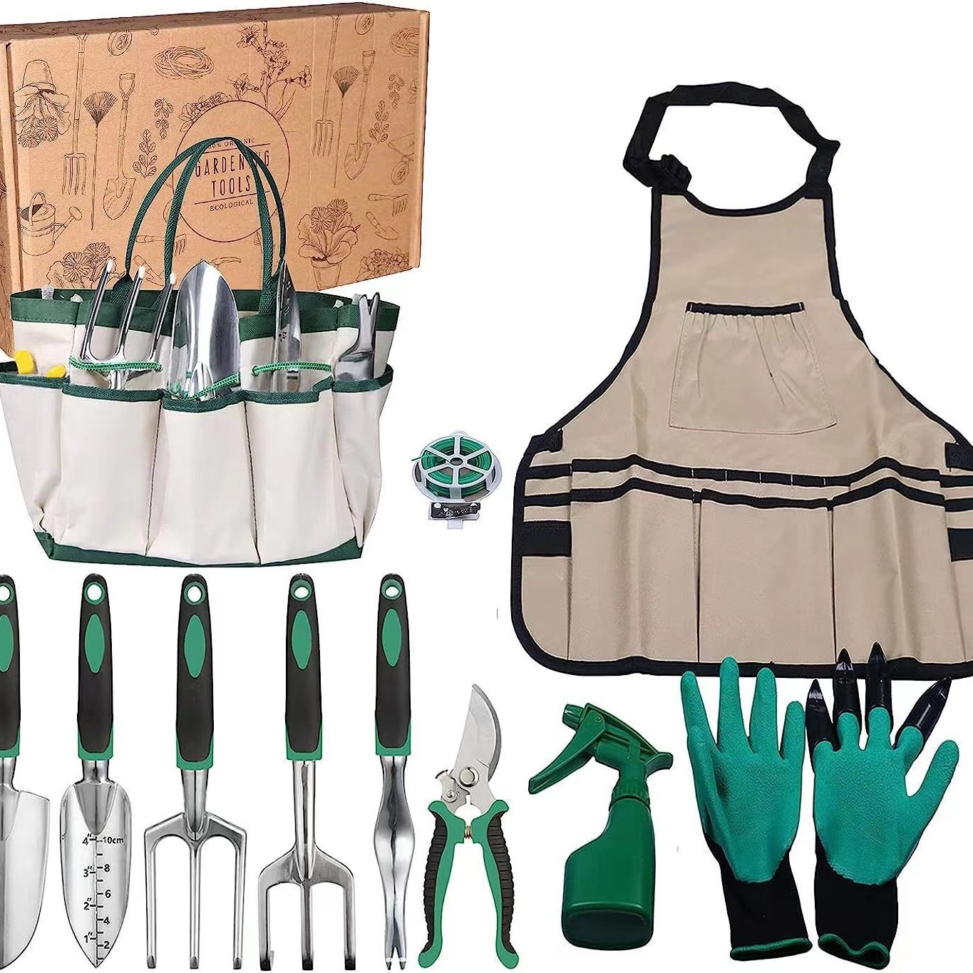 Gardening Tools Gifts - 11 Pcs Garden Tool Set Aluminum