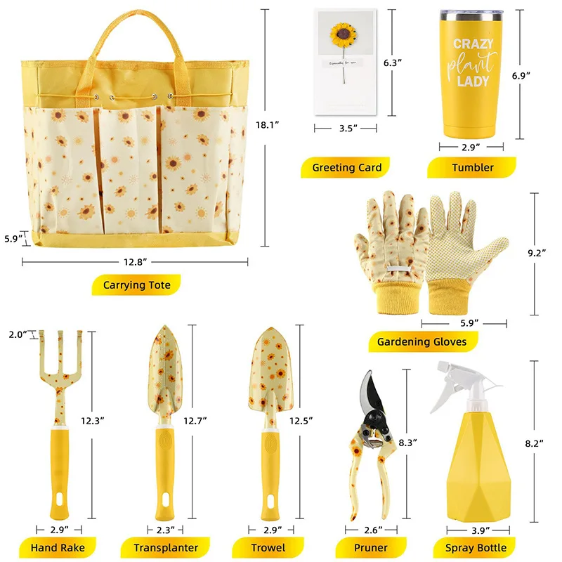 Gardening Tools Gifts - Durable Garden Tool Set Ladies Cute