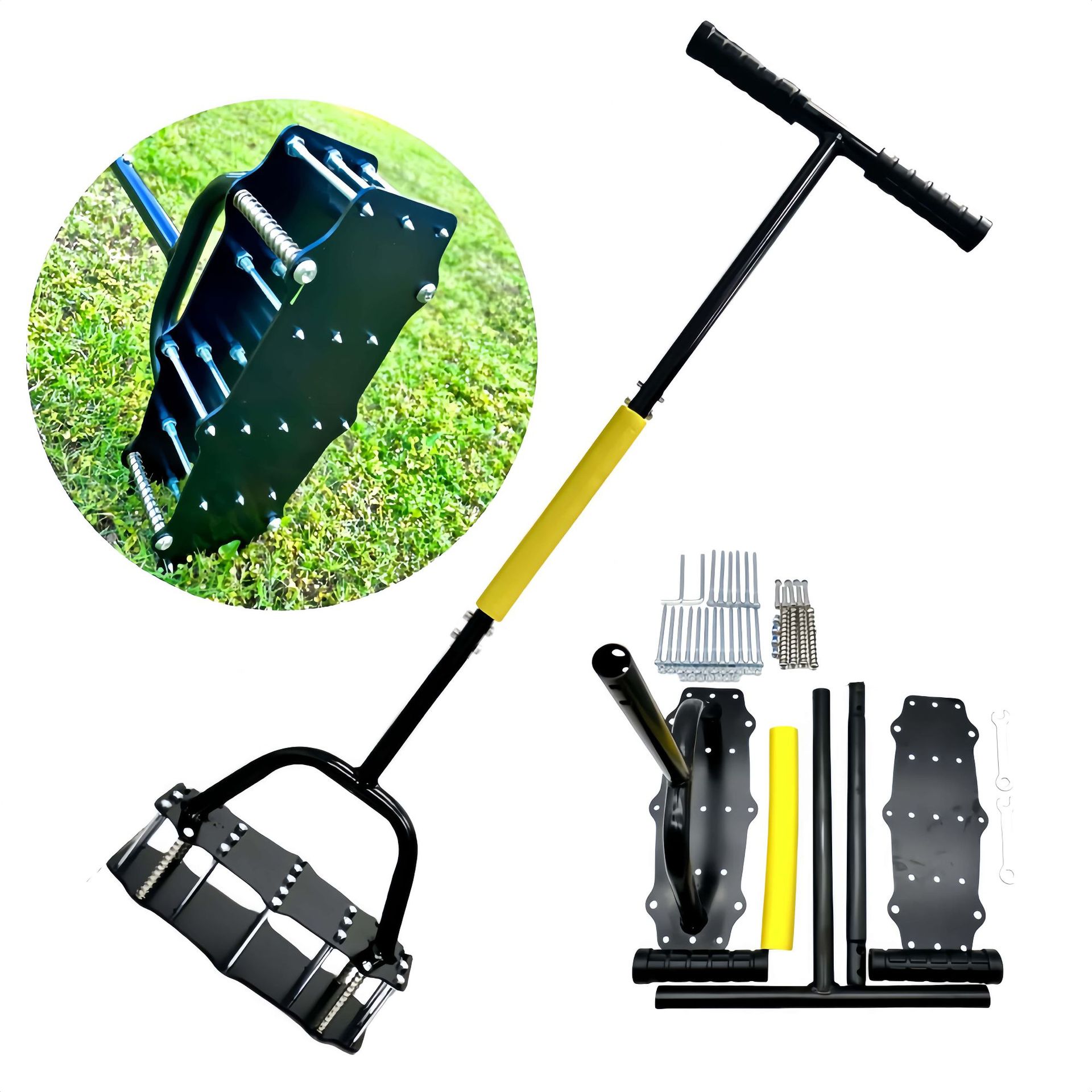 Gardening Tools In - Industrial Grade Manual Soil Turner Spring-Loaded
