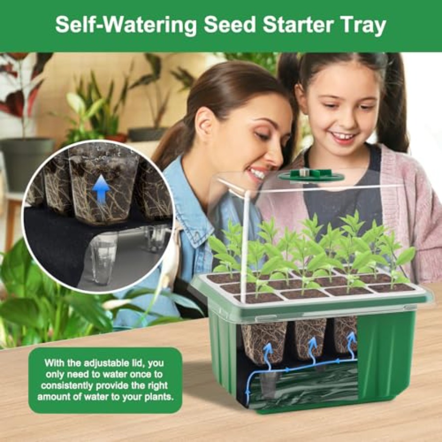 Seed Starter Tray with Light 6 - đánh giá và giá Seed Starter Trays