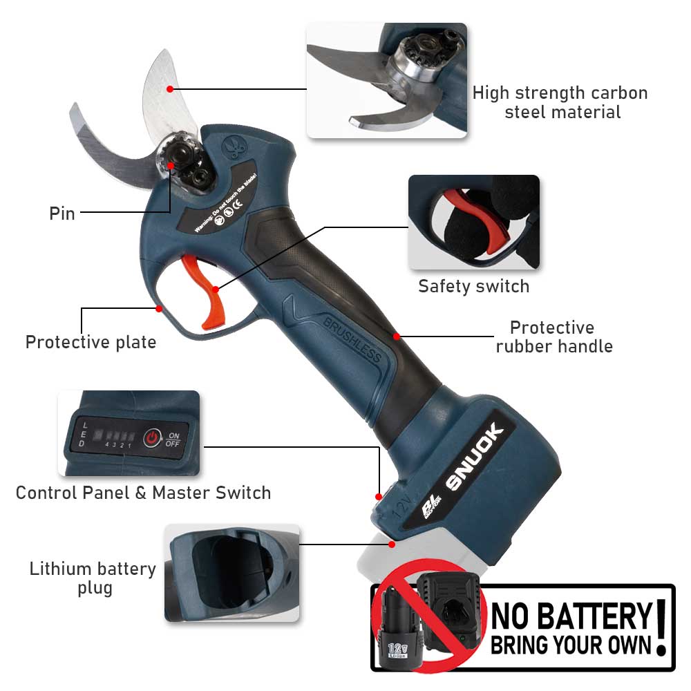 SNUOK 12V Brushless Electric P - đánh giá và giá Gardening Tools Gifts