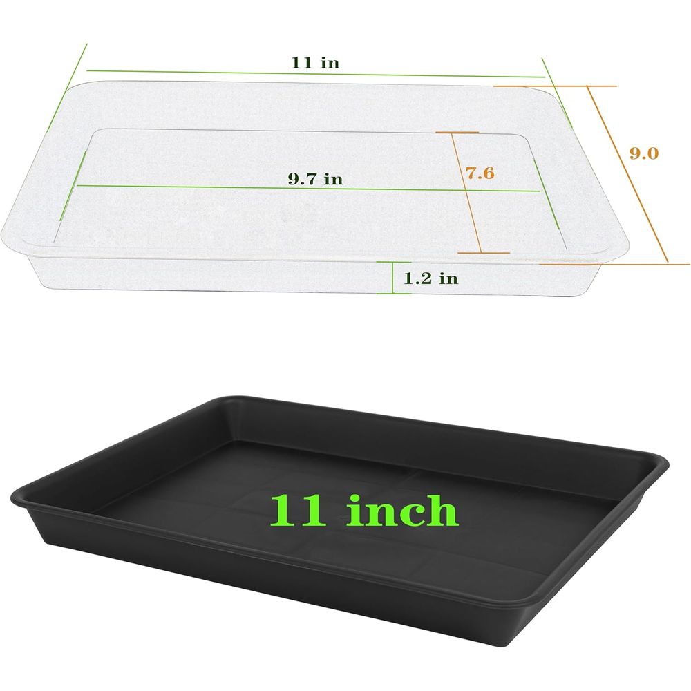 4-Pack Large Plastic Plant Dra - đánh giá và giá Seed Starter Trays