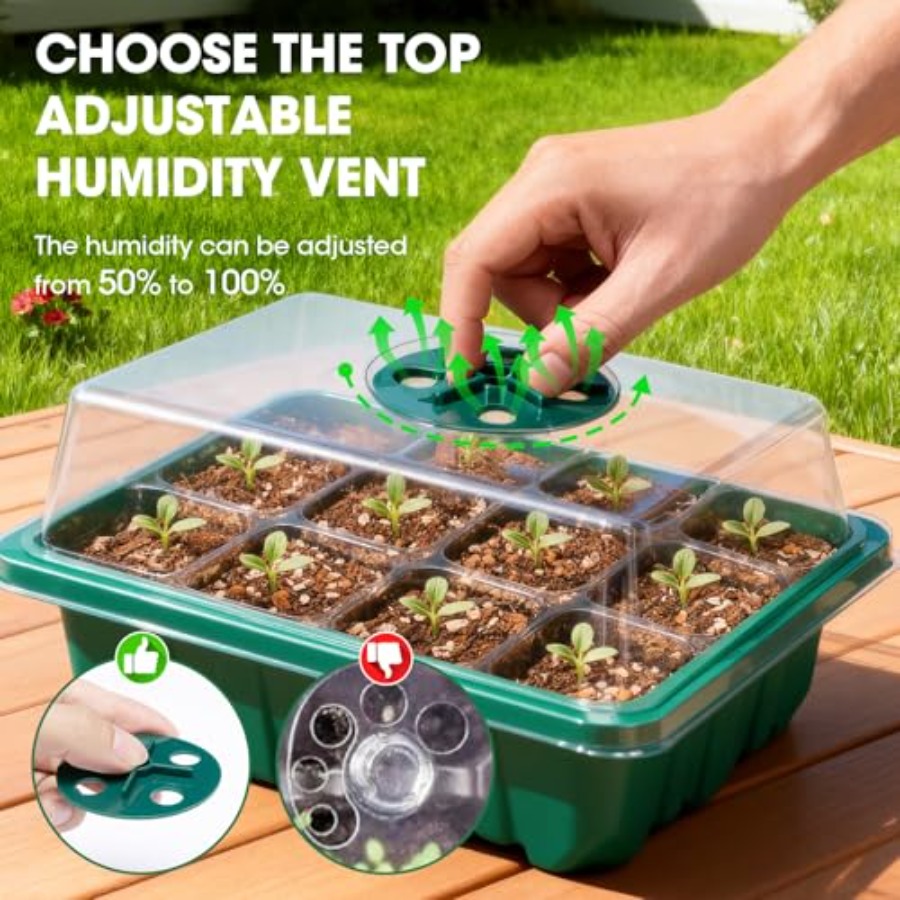 5 Packs Seed Starter Tray with - đánh giá và giá Seed Starter Trays