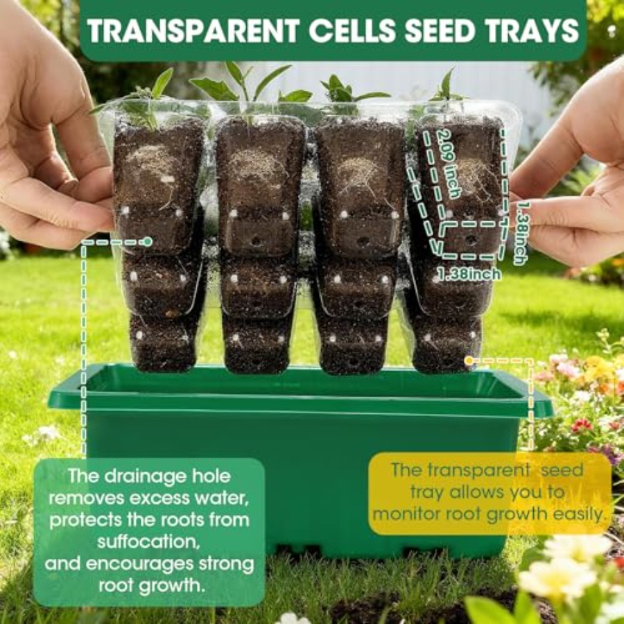 5 Packs Seed Starter Tray with - đánh giá và giá Seed Starter Trays