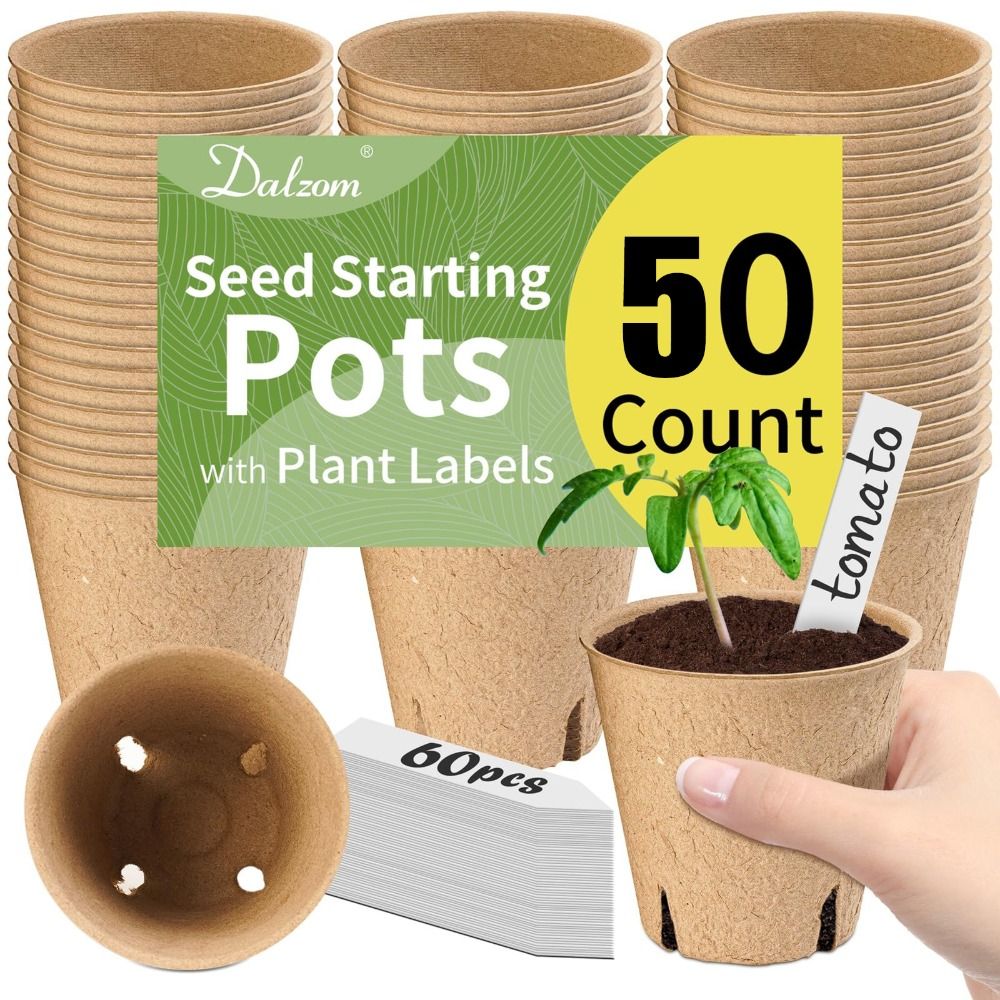 50PCS Biodegradable Plant Star - đánh giá và giá Seed Starter Trays