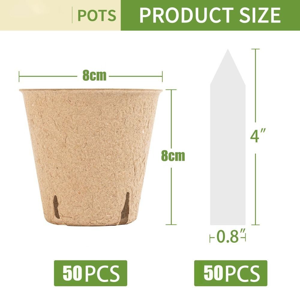 50PCS Biodegradable Plant Star - đánh giá và giá Seed Starter Trays