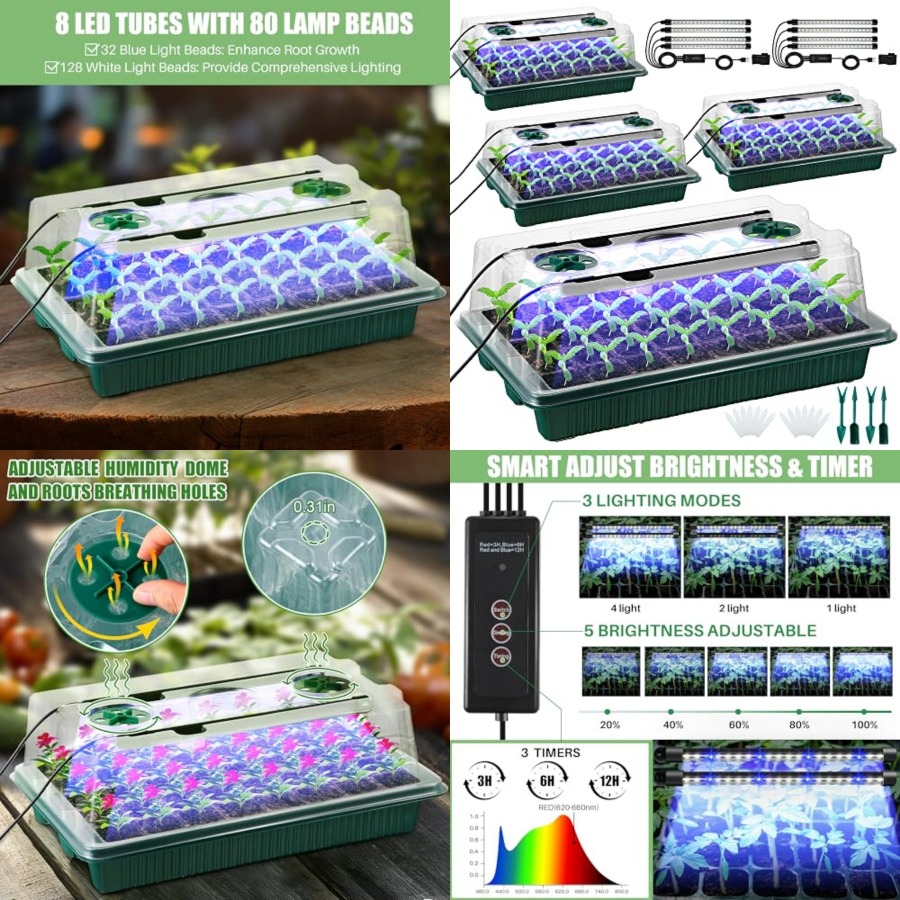 Pack Seed Starter Tray with Gr - đánh giá và giá Seed Starter Trays